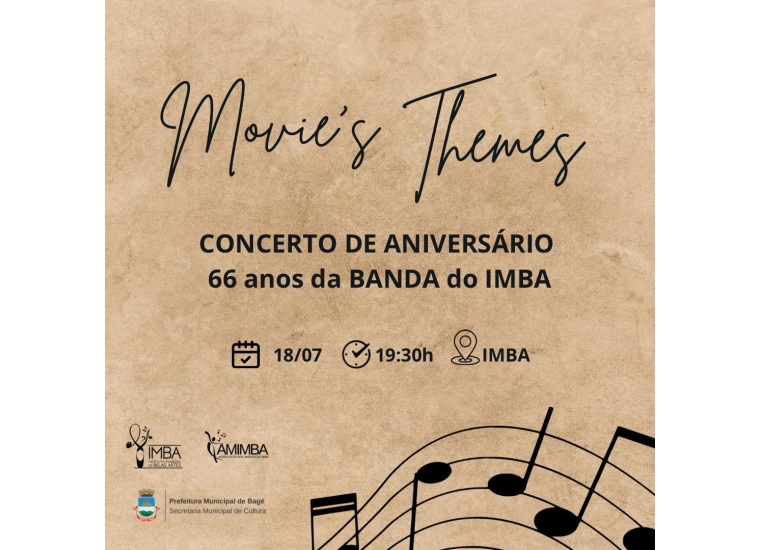 Movies Themes - Concerto de aniversário de 66 anos da Banda do IMBA