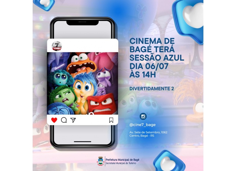 Sessão Azul Cine7 - Divertidamente 2